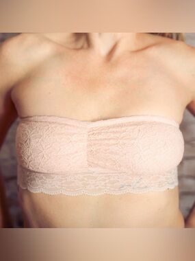 aerie Lace Strapless Bandeau Bralette